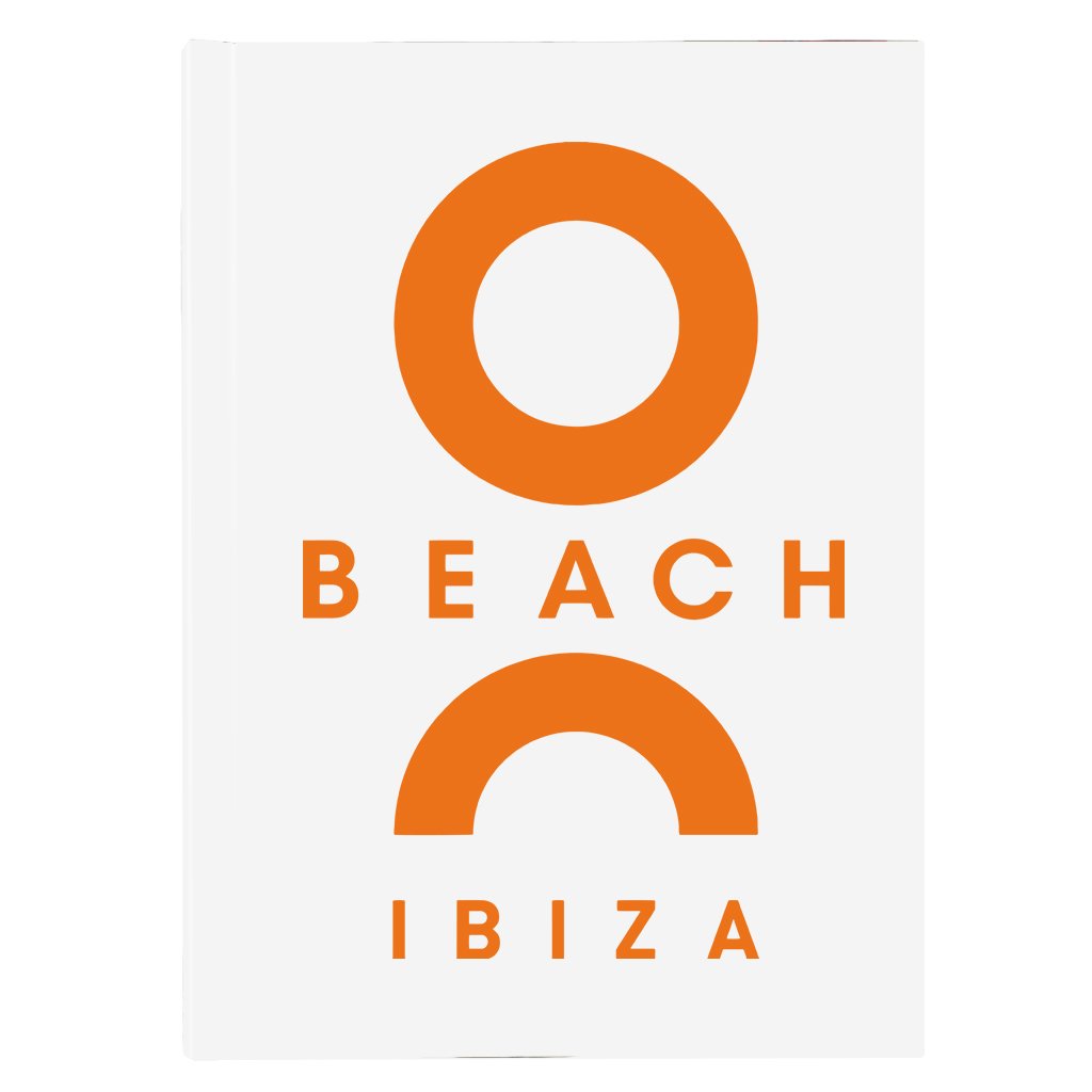 O Beach Orange Logo A5 Hard Cover Notebook-O Beach-Essential Republik