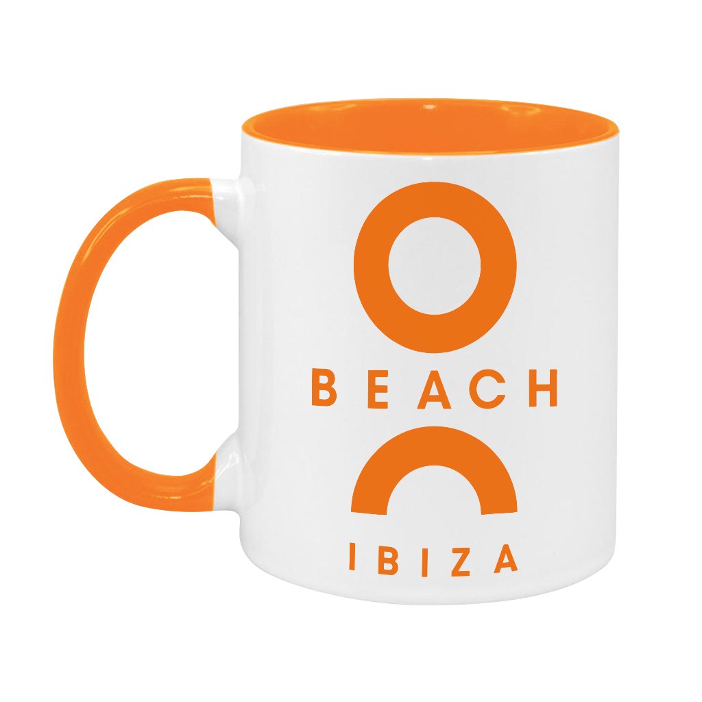 O Beach Orange Logo Two Colour Mug-O Beach-Essential Republik