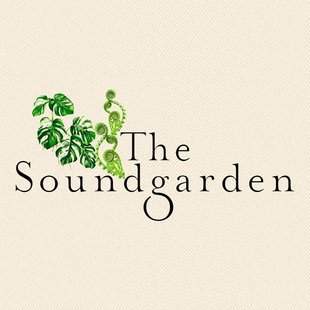 The Soundgarden Black Logo With Foliage Rope Handle Beach Bag-The Soundgarden-Essential Republik