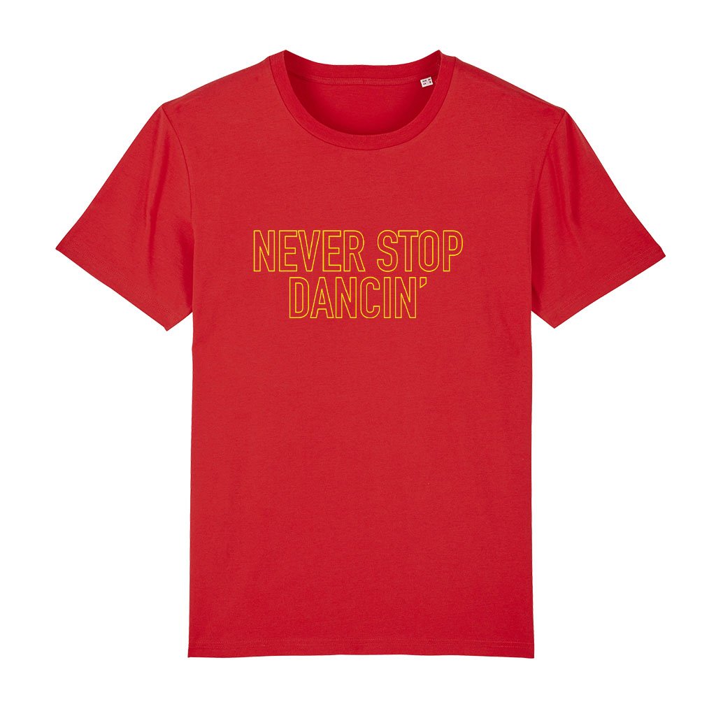 Never Stop Dancin! Unisex Organic T-Shirt-Acid87-Essential Republik