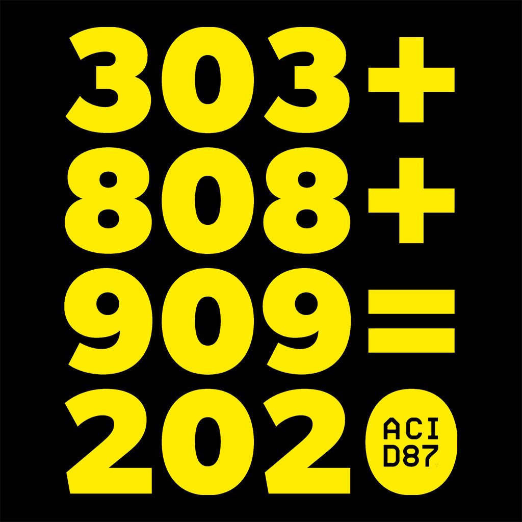 303 + 808 + 909 = 2020 Unisex Sweatshirt-Acid87-Essential Republik