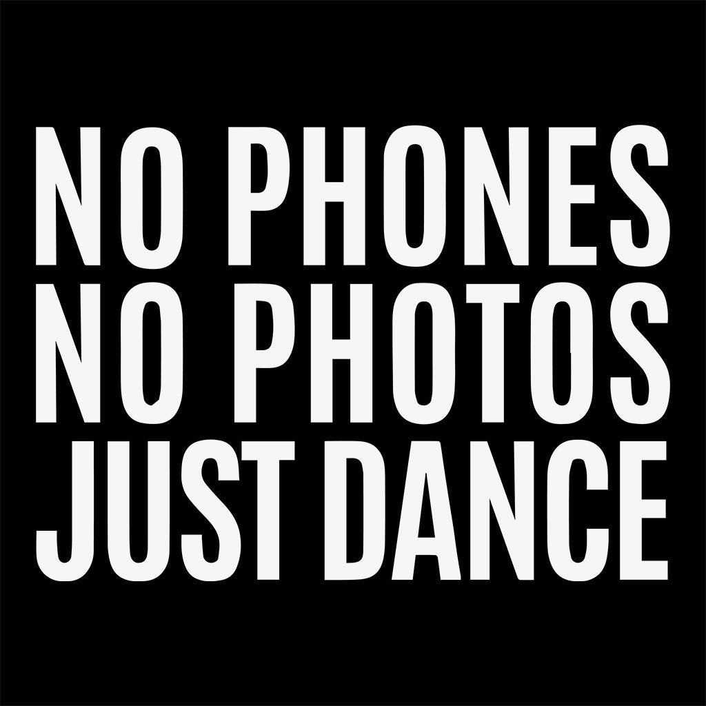 No Phones, No Photos Just Dance Unisex Organic T-Shirt-Acid87-Essential Republik
