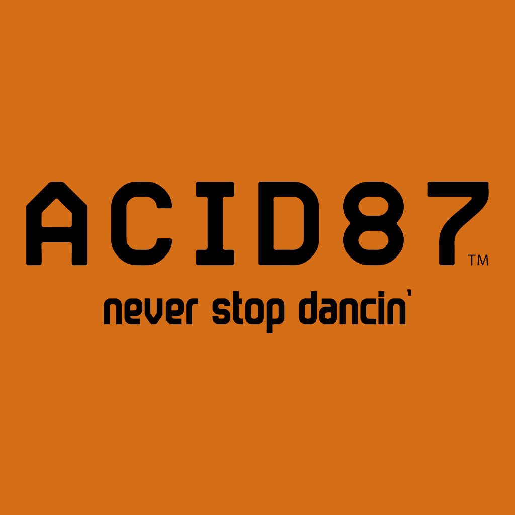 Acid87 Never Stop Dancing Black Logo Unisex Sweatshirt-Acid87-Essential Republik