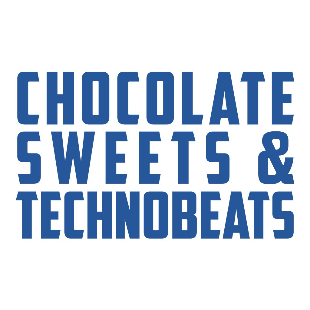 Chocolate Sweets And Technobeats Blue Text Velcro Bib-Carl Cox-Essential Republik