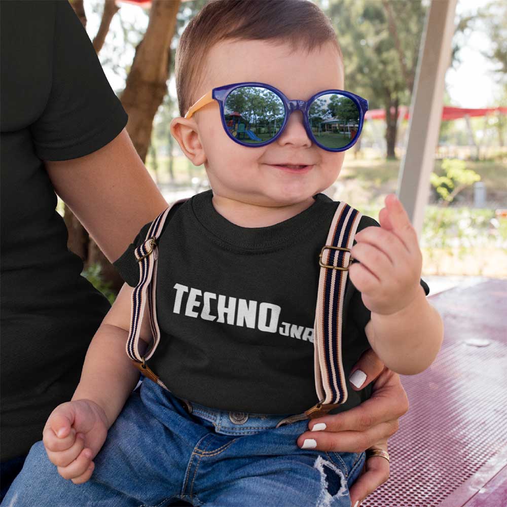 Techno Jnr Short Sleeve Babygrow-Carl Cox-Essential Republik