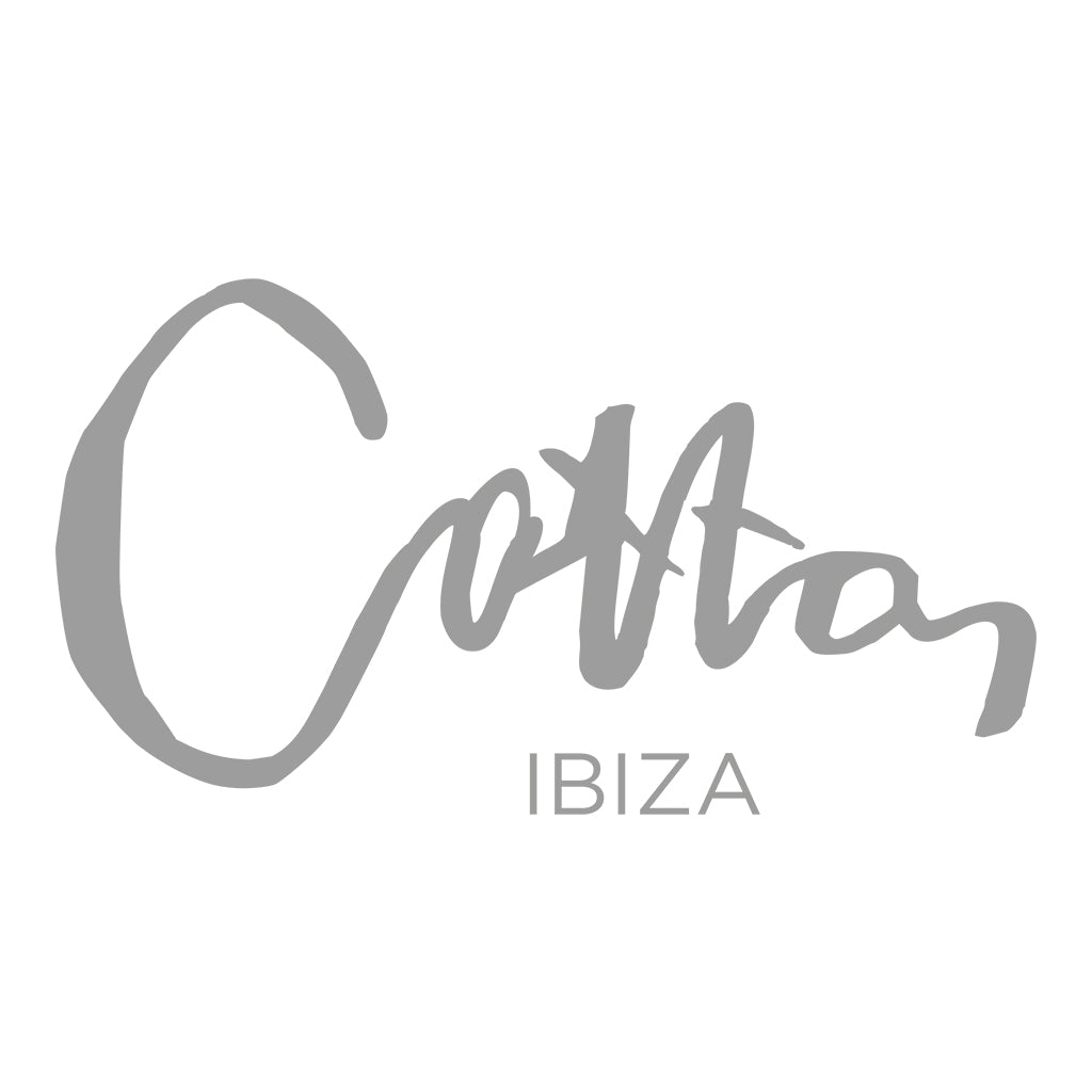 Cotton Ibiza Grey Text Women's Stella Oversized T-Shirt-Cotton Lifestyle-Essential Republik