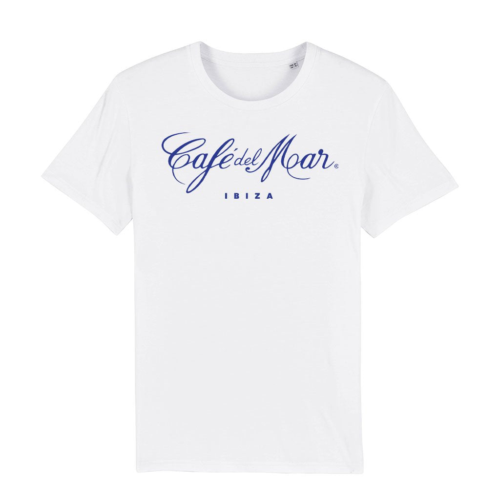 Café del Mar Ibiza Blue Logo Men's Organic T-Shirt-Café del Mar-Essential Republik