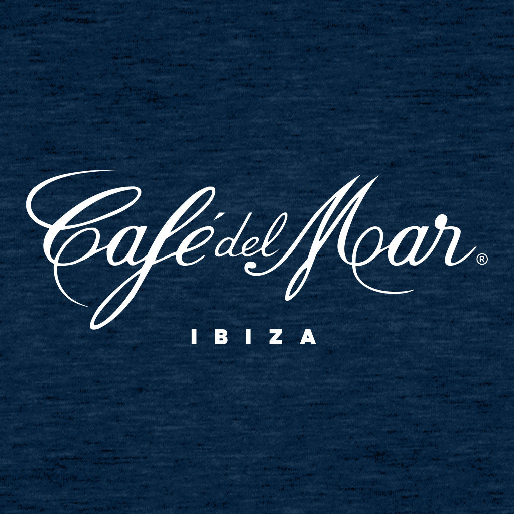 CafŽ del Mar Ibiza White Logo Men's Organic T-Shirt-CafŽ del Mar Ibiza Store