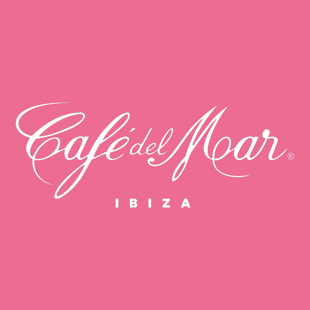 CafŽ del Mar Ibiza White Logo Kid's Dusty Pink Hooded Sweatshirt-CafŽ del Mar Ibiza Store