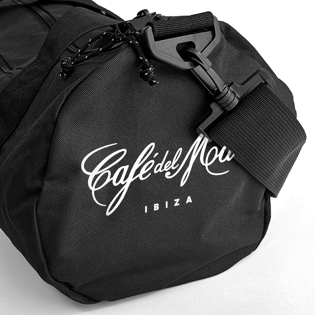 Café del Mar Ibiza White Bold Logo Recycled Barrel Bag-Café del Mar-Essential Republik