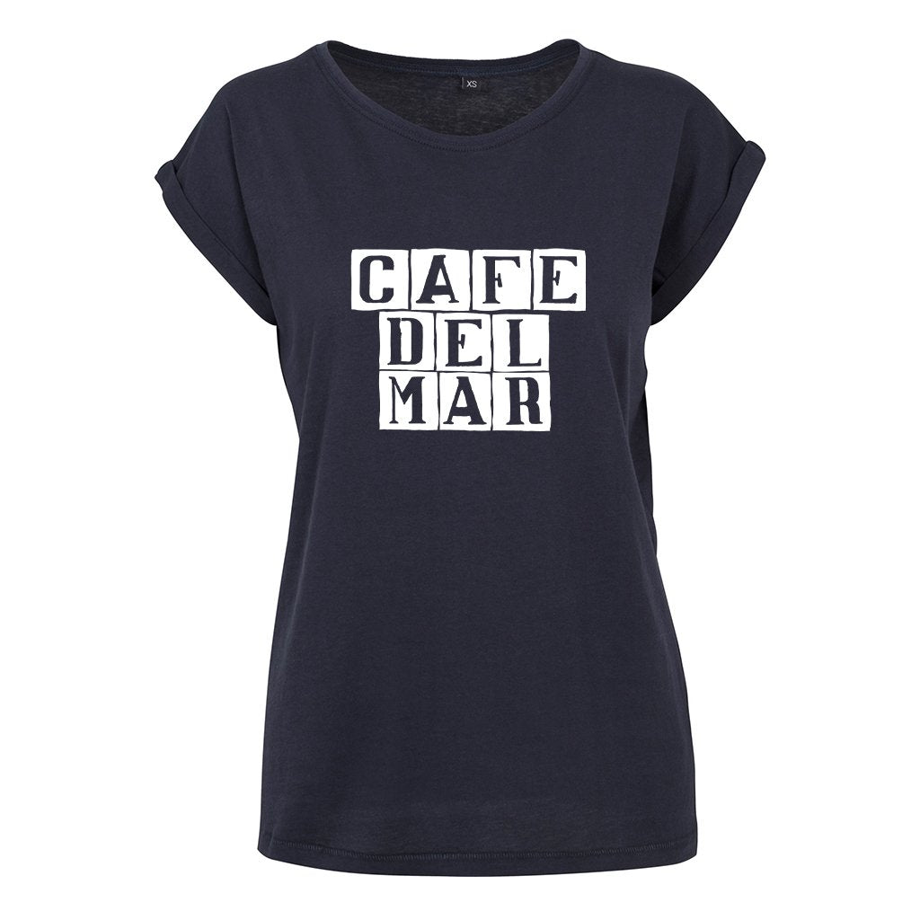 Café del Mar White Tile Logo Women's Casual T-Shirt-Café del Mar-Essential Republik