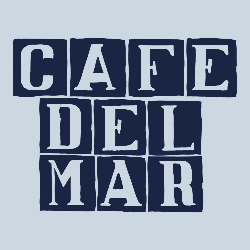Café del Mar Blue Tile Logo Organic Cotton Canvas Wristlet Zip Pouch-Café del Mar-Essential Republik