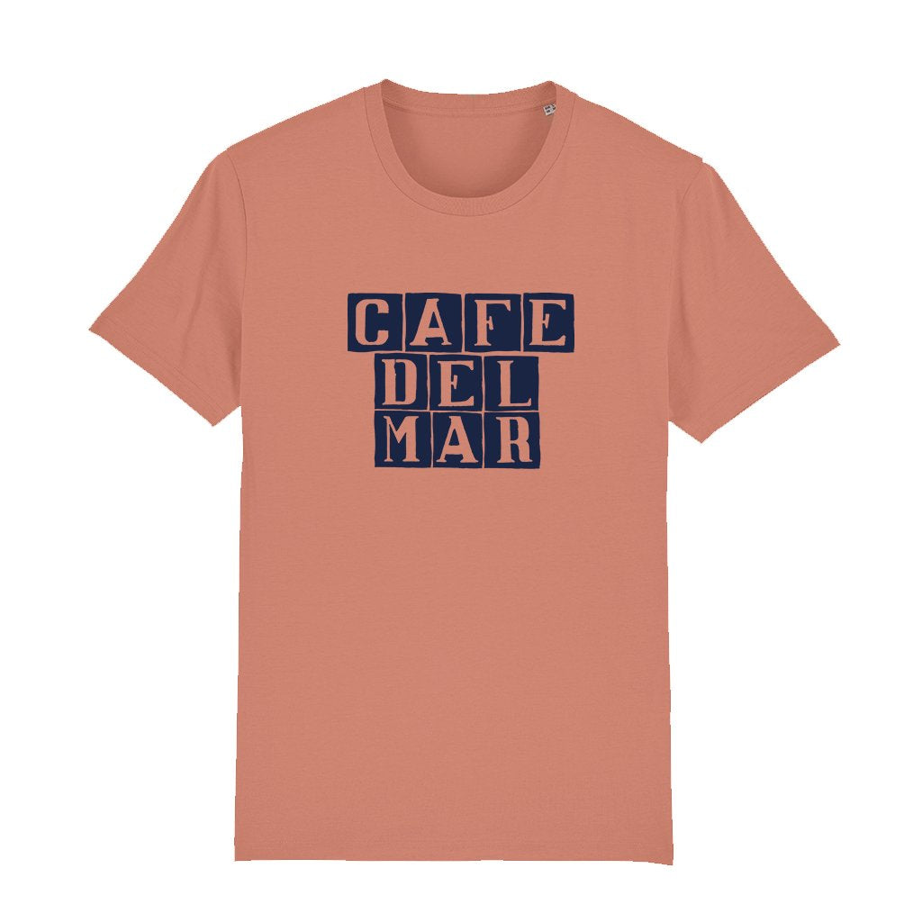 Café del Mar Blue Tile Logo Men's Organic T-Shirt-Café del Mar-Essential Republik