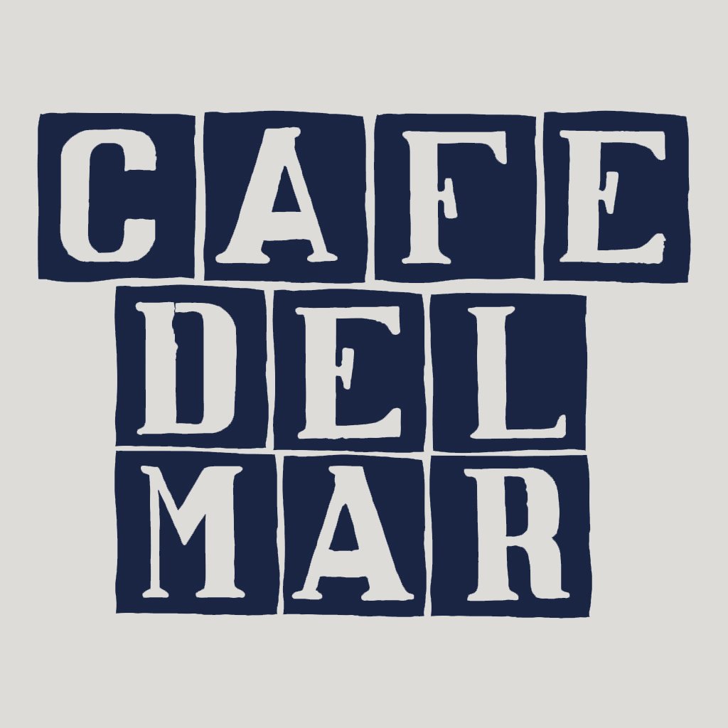 Café del Mar Blue Tile Logo Cotton Tote Bag-Café del Mar-Essential Republik