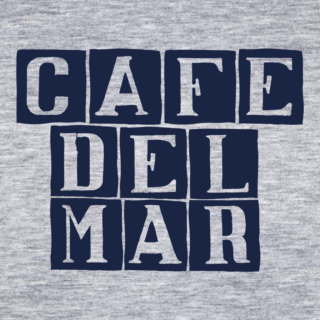 Café del Mar Blue Tile Logo Men's Iconic Zip-through Hoodie-Café del Mar-Essential Republik