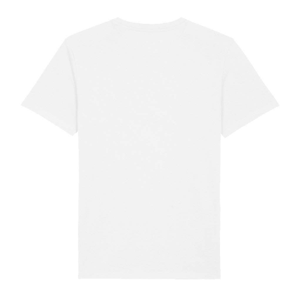 Do Not Sleep White Tape Logo Men's White Organic T-Shirt-Do Not Sleep-Essential Republik