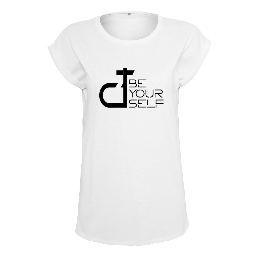 DT Be Yourself Black Logo Women's Casual T-Shirt-Danny Tenaglia-Essential Republik