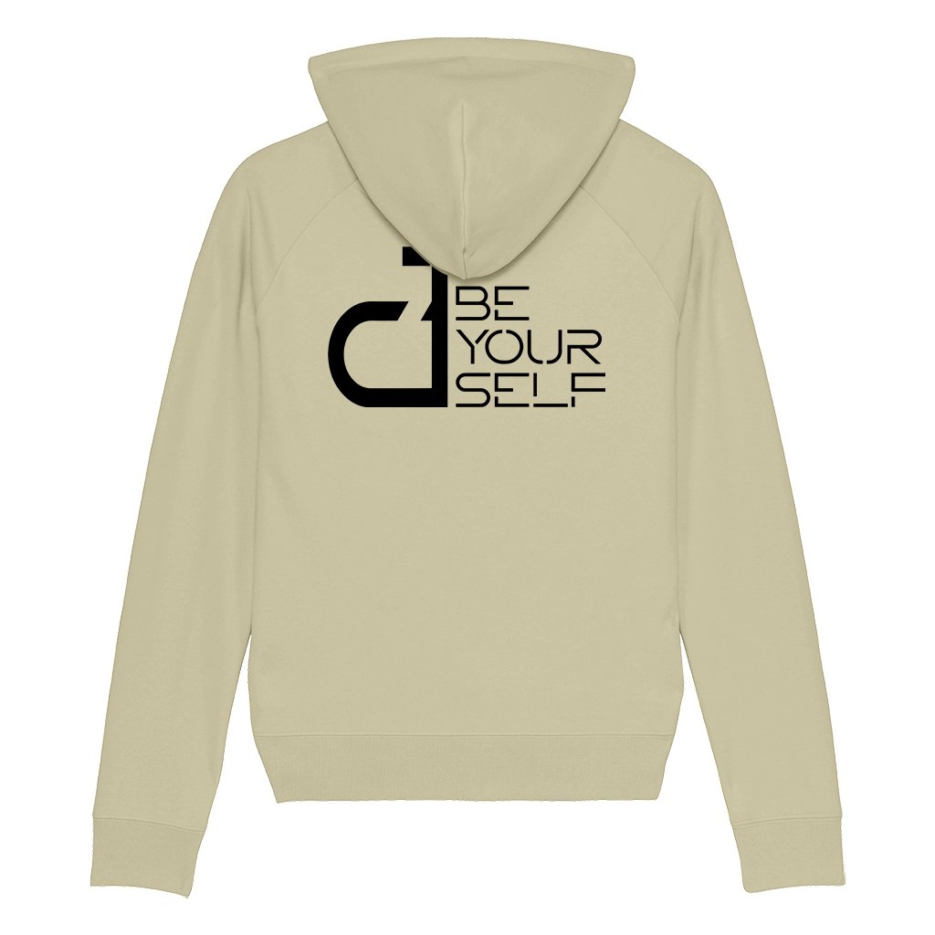 DT Be Yourself Black Logo Front And Back Print Unisex Cruiser Iconic Hoodie-Danny Tenaglia-Essential Republik