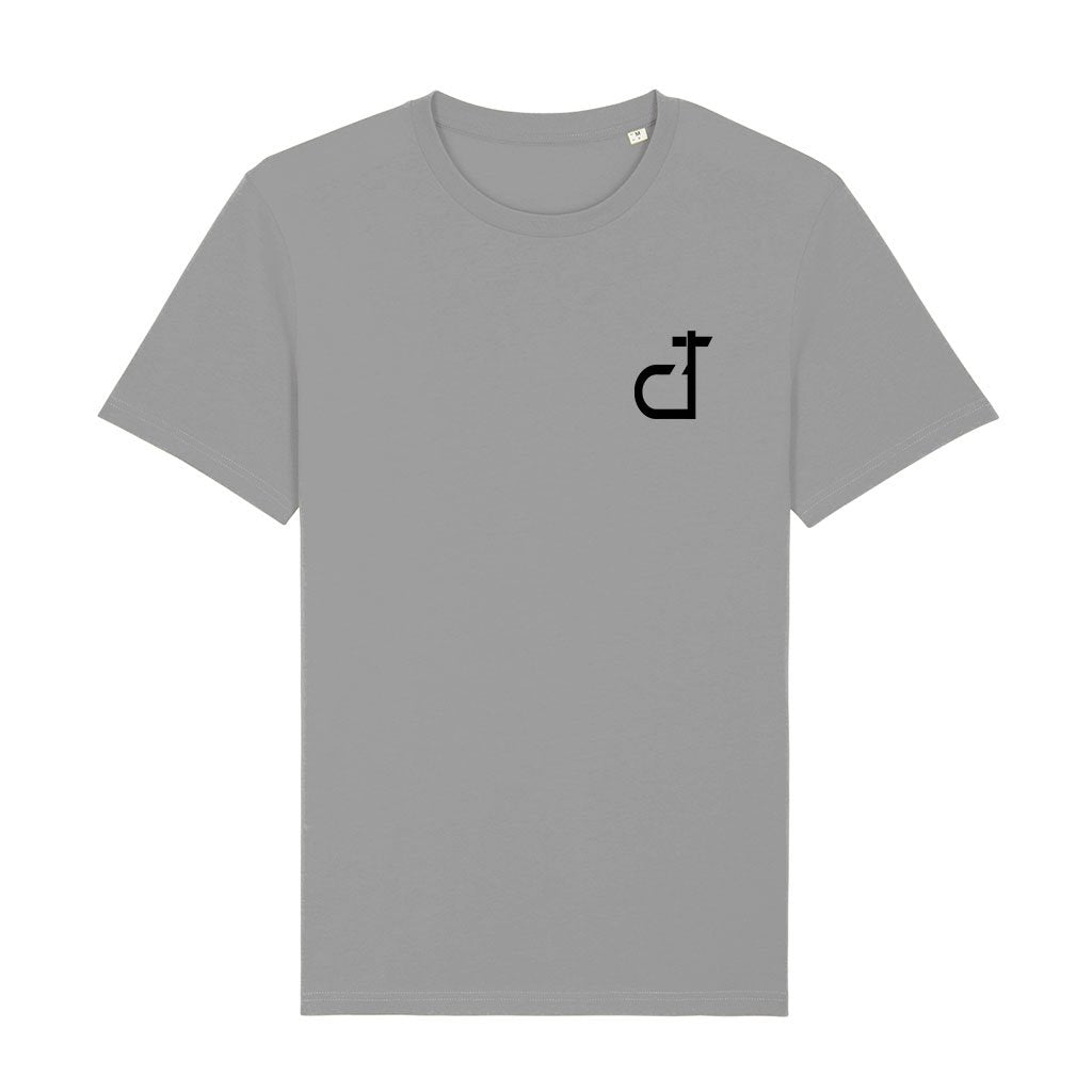DT Be Yourself Black Logo Front And Back Print Men's Organic T-Shirt-Danny Tenaglia-Essential Republik