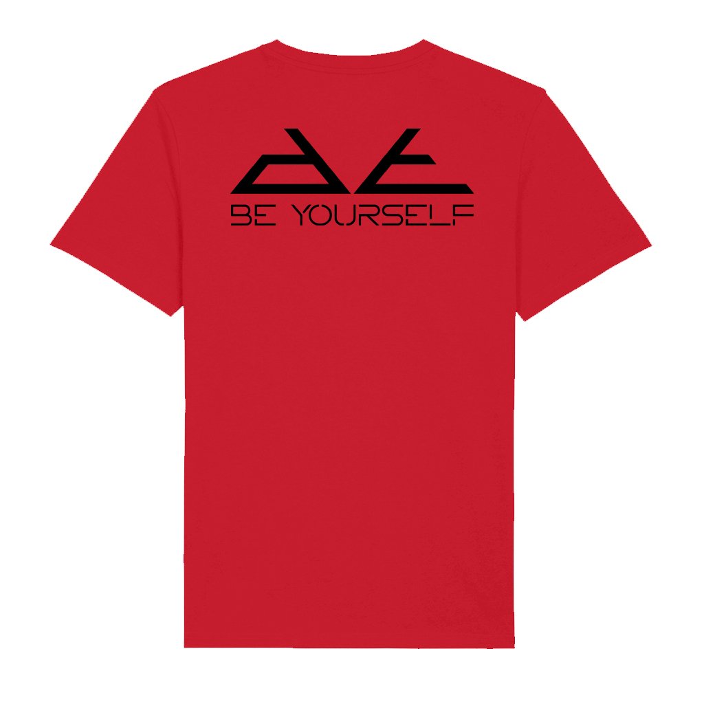 DT Black Be Yourself Pyramid Logo Front And Back Print Men's Organic T-Shirt-Danny Tenaglia-Essential Republik