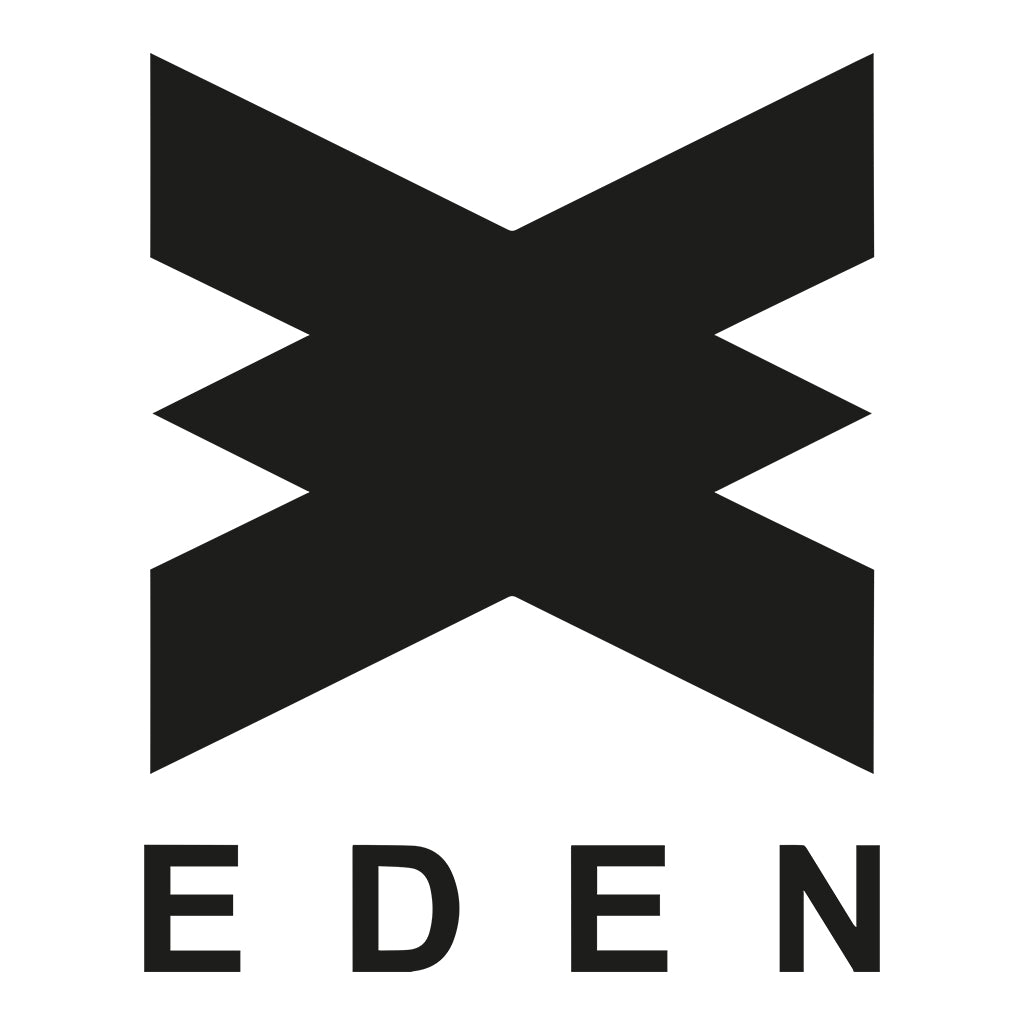 Eden Black Logo Men's Shaped Long T-Shirt-Eden-Essential Republik