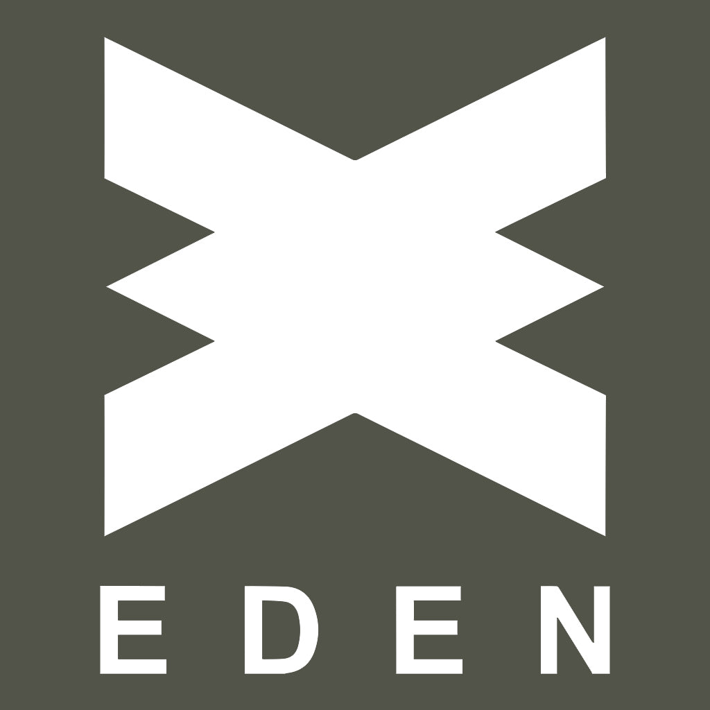 Eden White Logo Front And Back Print Unisex Organic T-Shirt-Eden-Essential Republik