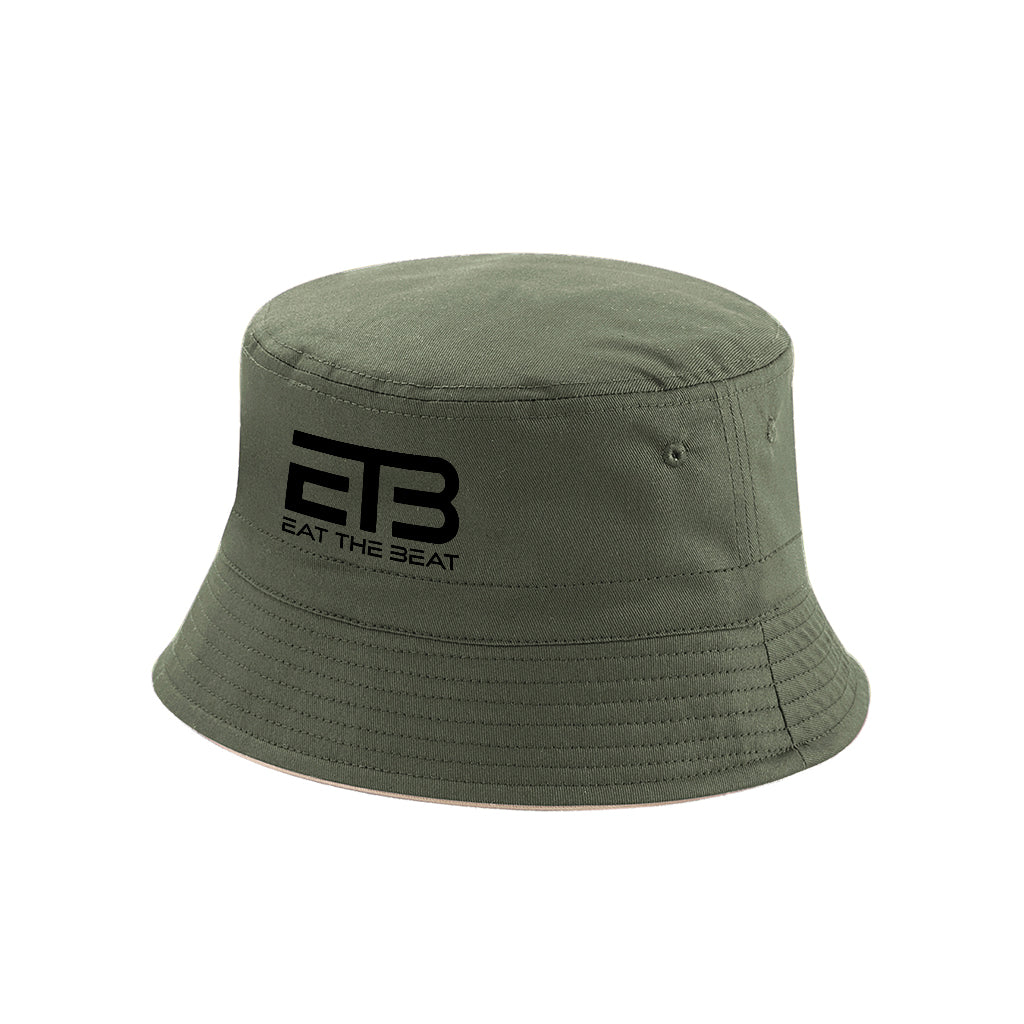 Eat The Beat Black Logo Reversible Bucket Hat-Eat The Beat-Essential Republik