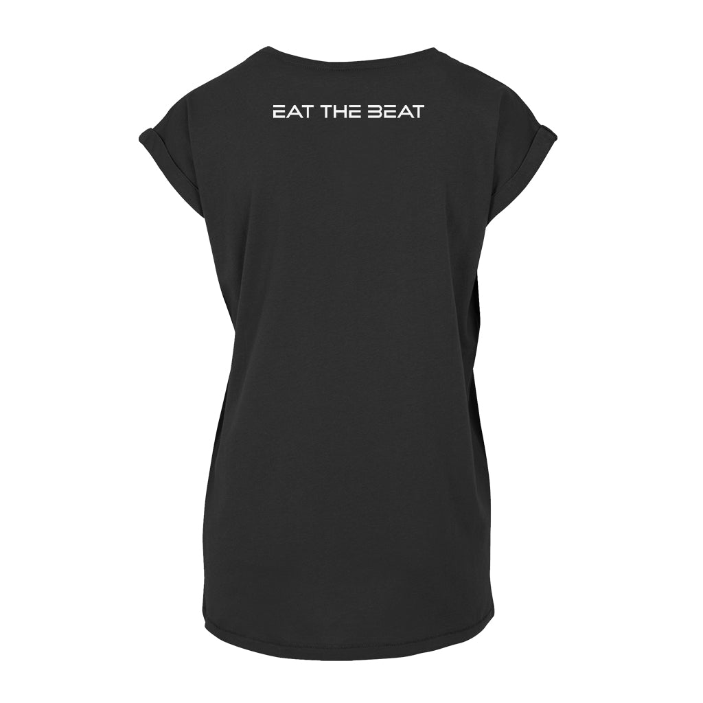 ETB White Logo Front And Back Print Women's Casual T-Shirt-Eat The Beat-Essential Republik