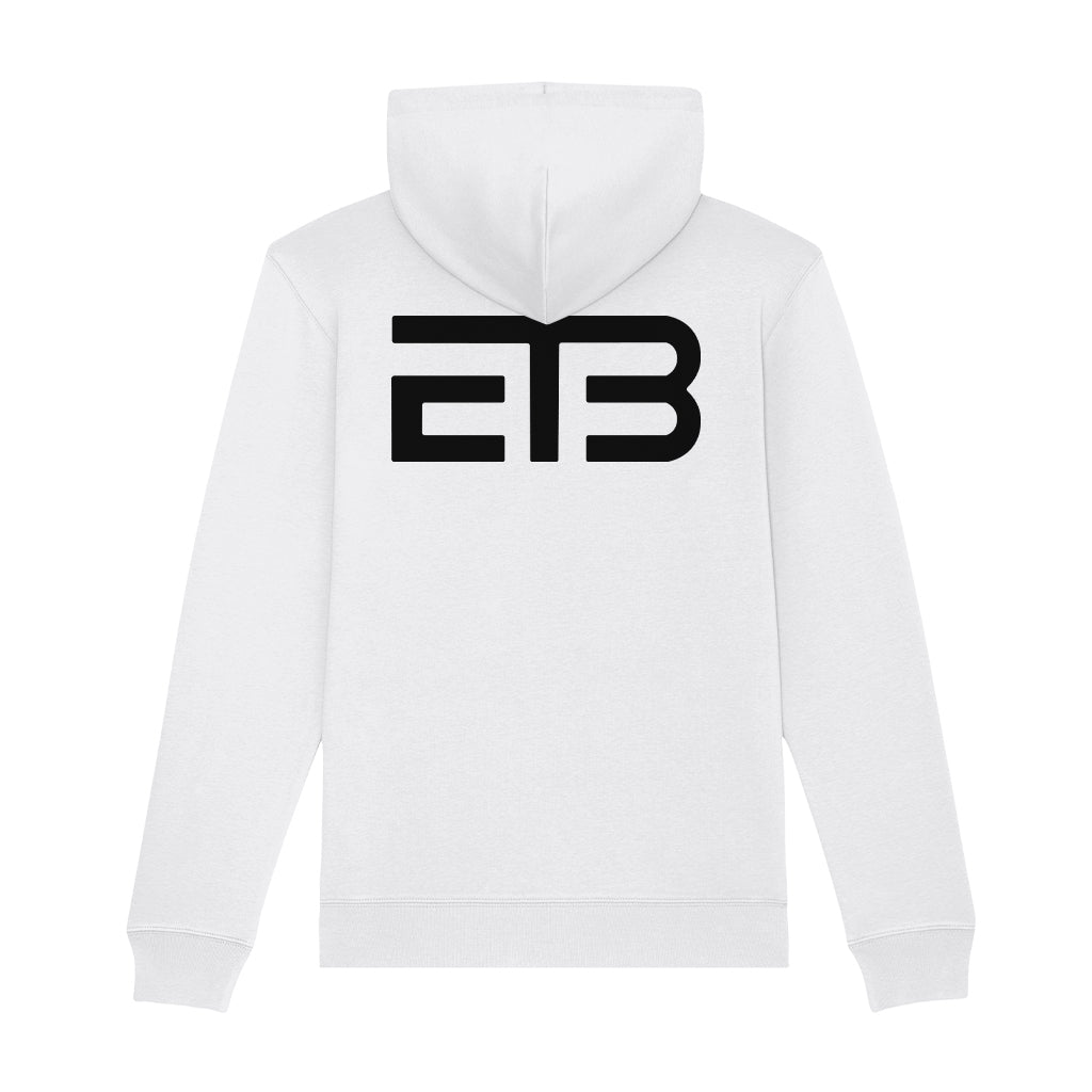 Eat The Beat Single Line Black Logo Front And Back Print Unisex Cruiser Iconic Hoodie-Eat The Beat-Essential Republik
