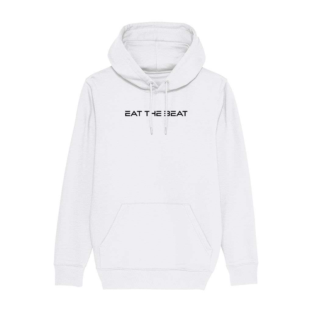 Eat The Beat Single Line Black Logo Front And Back Print Unisex Cruiser Iconic Hoodie-Eat The Beat-Essential Republik