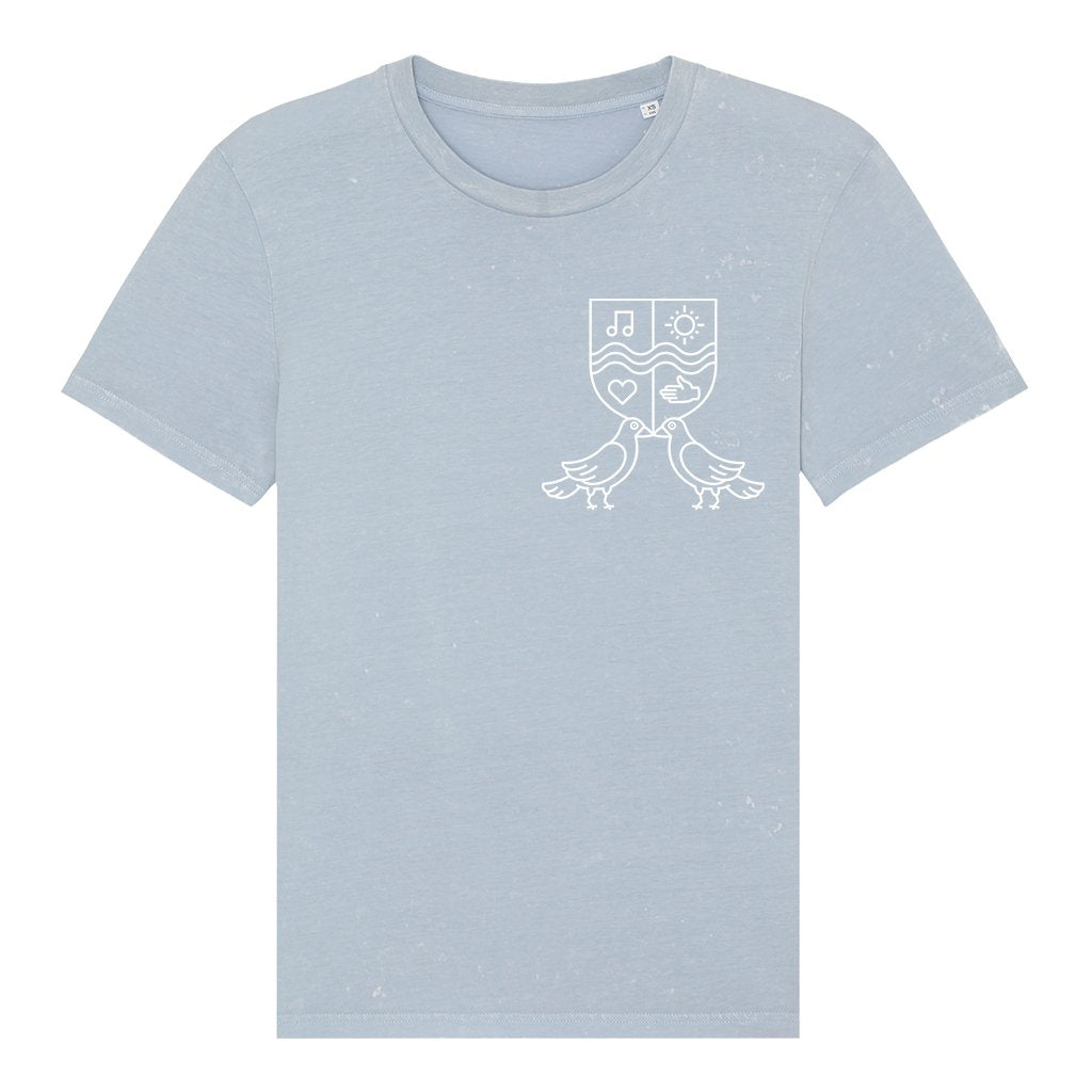 The Garden Logo With Birds Unisex Vintage T-Shirt-The Garden Croatia-Essential Republik