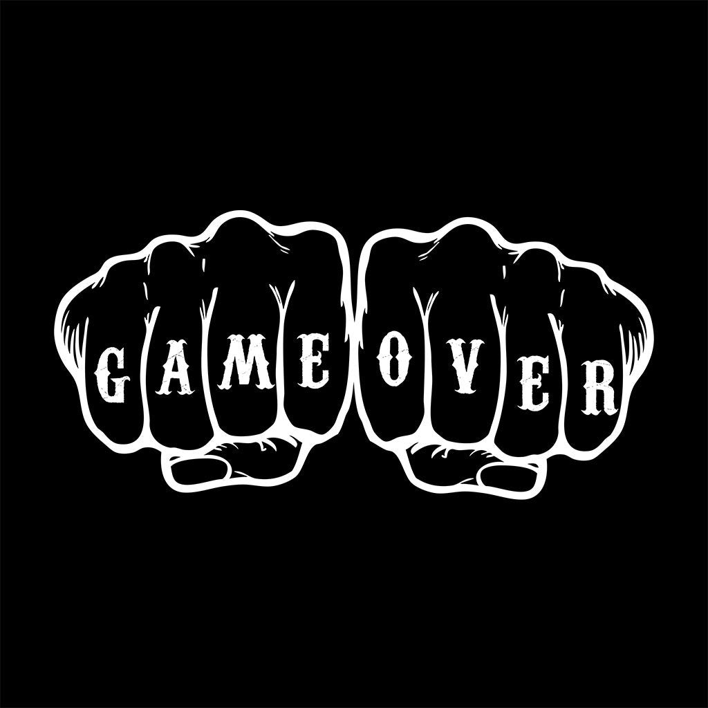 Game Over Logo Men's Organic T-Shirt-Game Over-Essential Republik