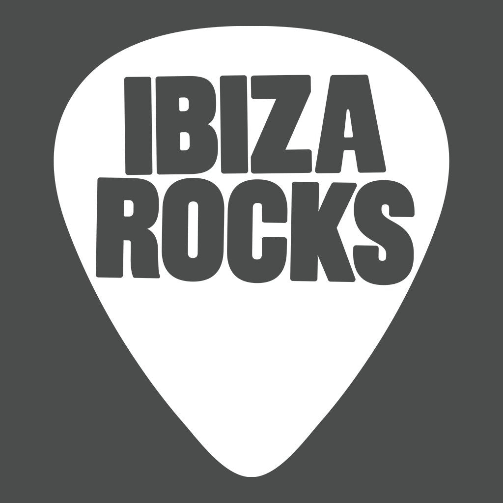Ibiza Rocks White Logo Men's Organic T-Shirt-Ibiza Rocks-Essential Republik