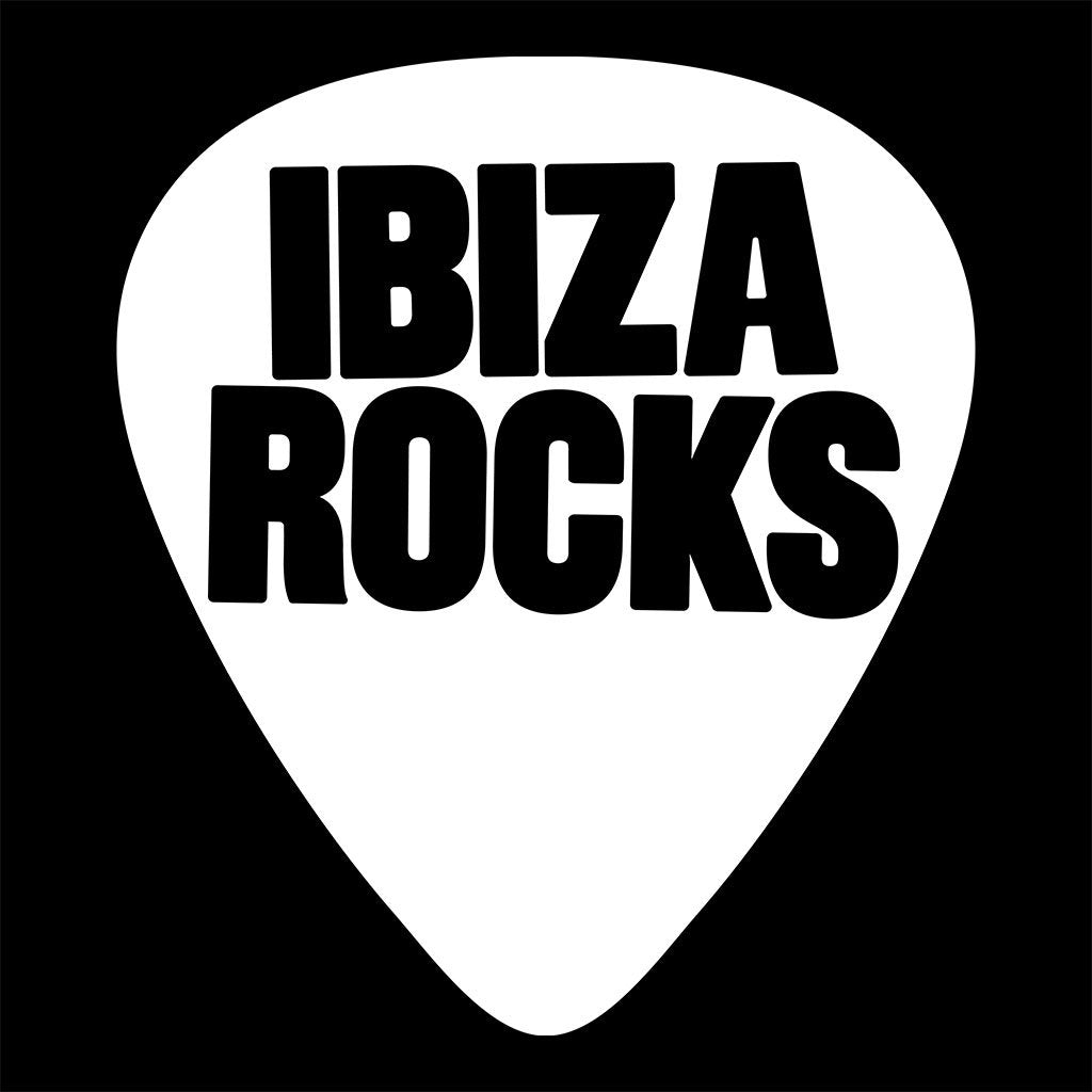 Ibiza Rocks White Logo Front And Back Print Unisex Iconic Zip-through Hoodie-Ibiza Rocks-Essential Republik