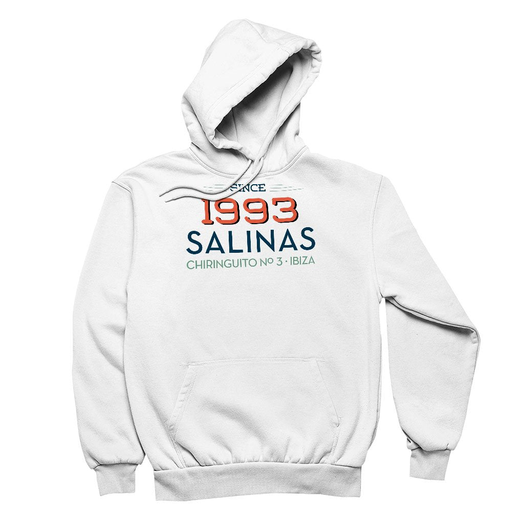 Jockey Club 1993 Salinas Chiringuito No 3 Dark Text Hooded Sweatshirt-Jockey Club-Essential Republik