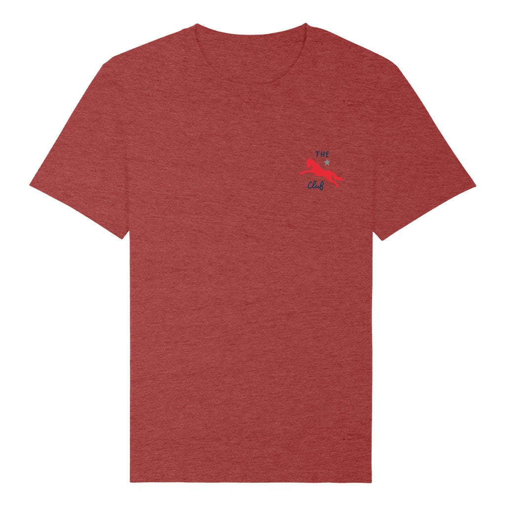 Jockey Club The Club Red Logo Men's Organic T-Shirt-Jockey Club-Essential Republik