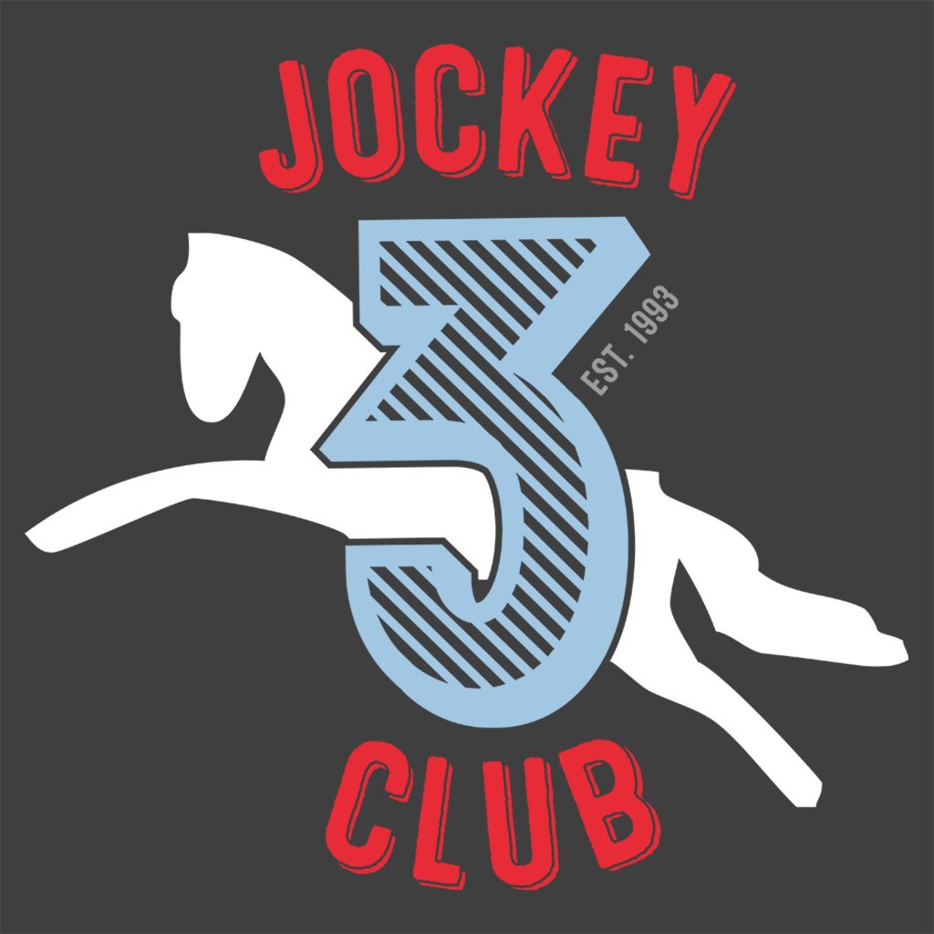 Jockey Club 3 White Logo Women's Oversize Cropped Hooded Sweatshirt-Jockey Club-Essential Republik