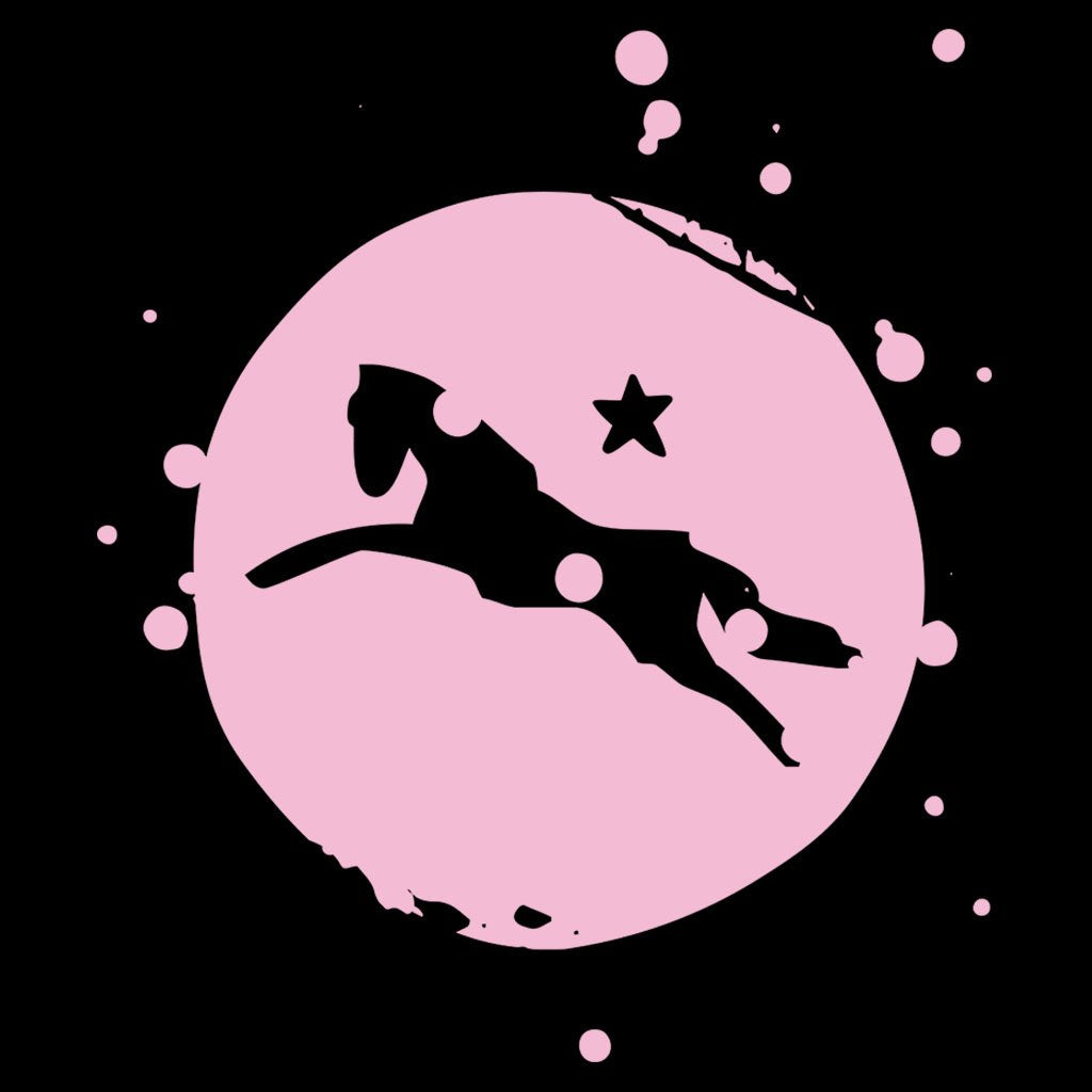 Jockey Club Logo Pink Splatter Women's Oversize Drawstring Sweatshirt-Jockey Club-Essential Republik