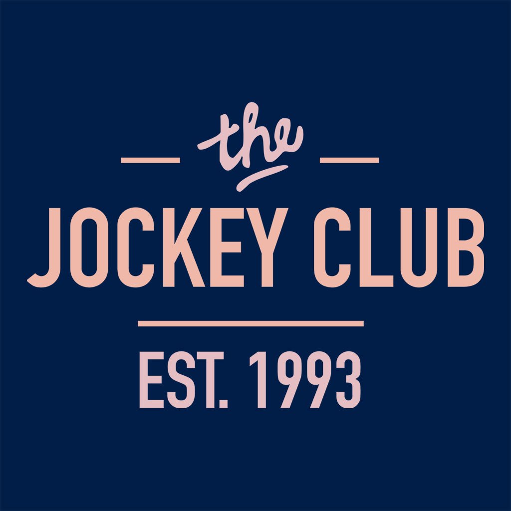Jockey Club The Jockey Club Est 1993 Pink Text Cushion-Jockey Club-Essential Republik