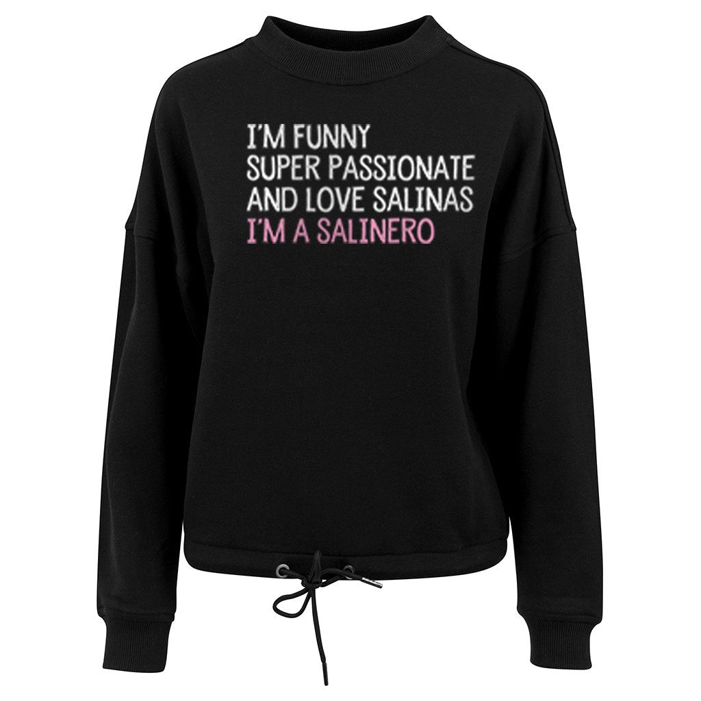 Jockey Club I'm A Salinero Women's Oversize Drawstring Sweatshirt-Jockey Club-Essential Republik