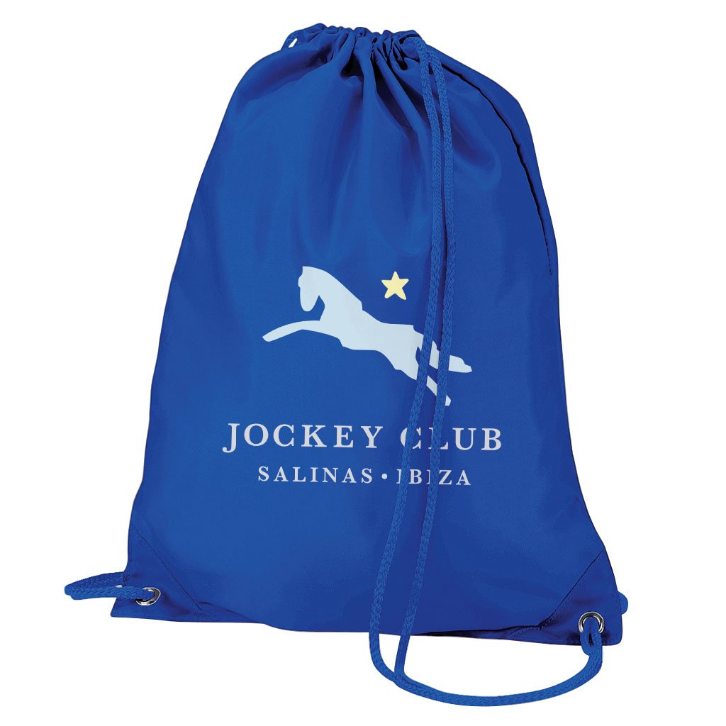 Jockey Club Salinas Ibiza Light Blue And Yellow Logo Water Resistant Sports Gymsac Drawstring Day Bag-Jockey Club-Essential Republik