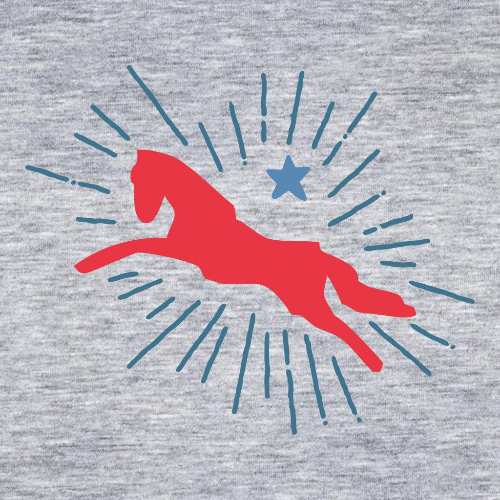 Jockey Club Red And Blue Sparkle Logo Sweatshirt-Jockey Club-Essential Republik