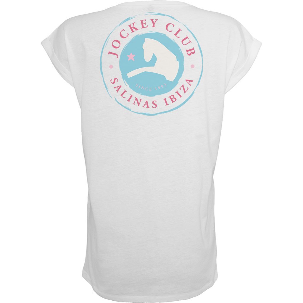 Jockey Club Salinas Ibiza Star And Badge Front And Back Print Women's Casual T-Shirt-Jockey Club-Essential Republik