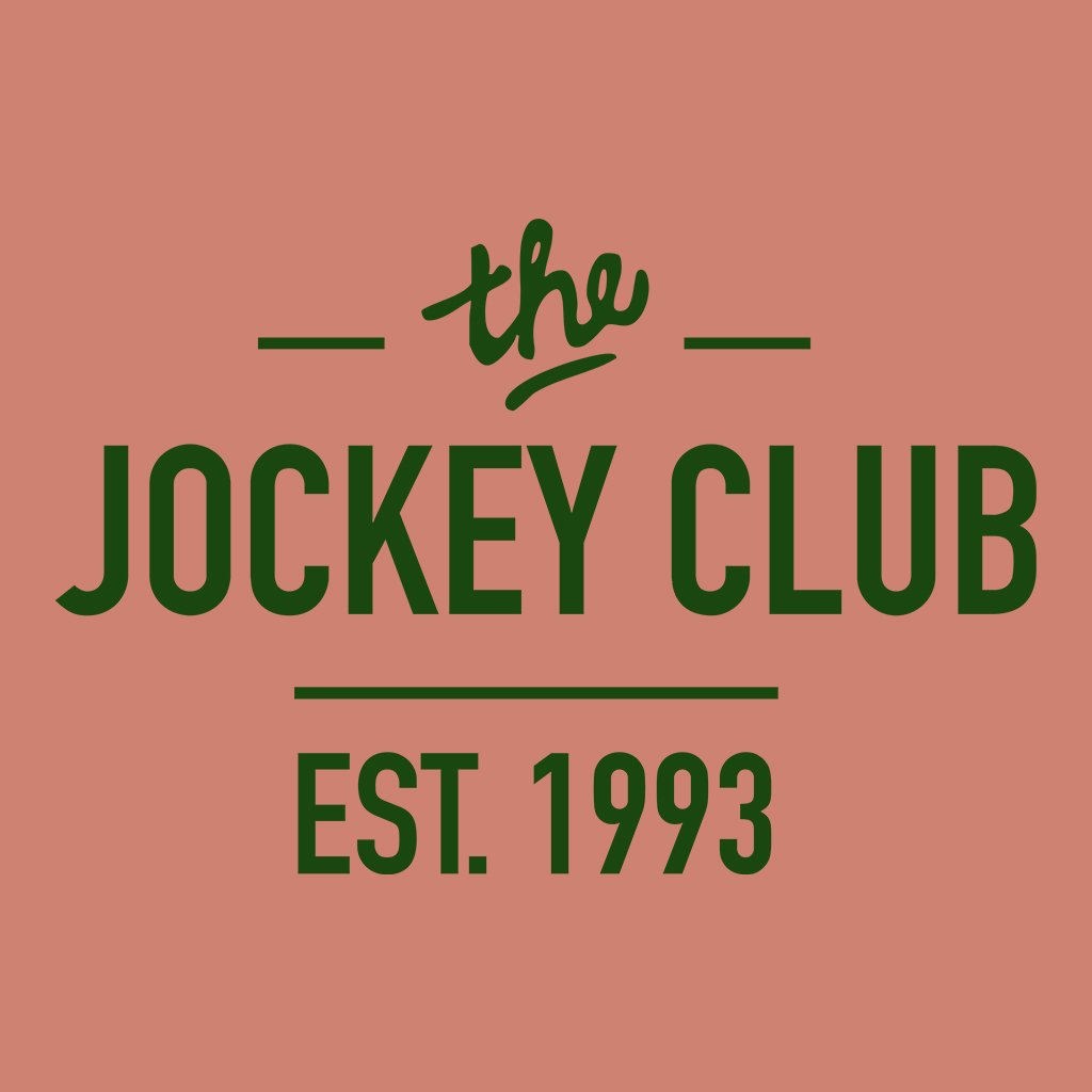 Jockey Club The Jockey Club Est 1993 Dark Green Text Men's Organic T-Shirt-Jockey Club-Essential Republik