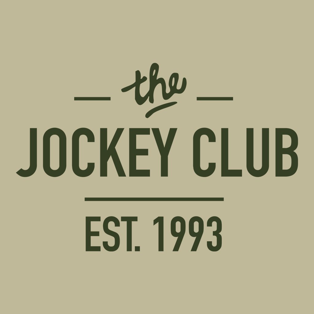 Jockey Club The Jockey Club Est 1993 Camo Green Text Men's Organic T-Shirt-Jockey Club-Essential Republik