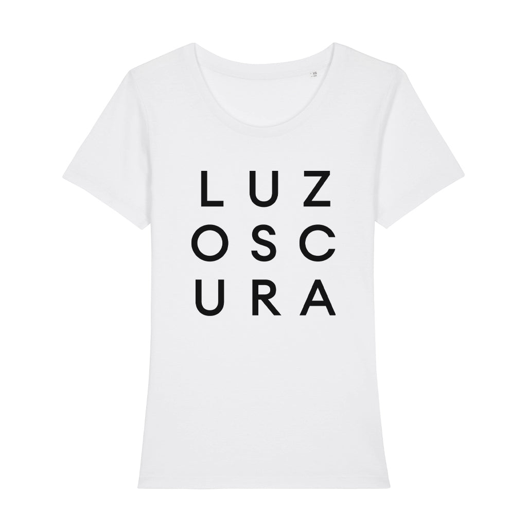 LUZoSCURA Black Logo Women's Iconic Fitted T-Shirt-LNOE-Essential Republik