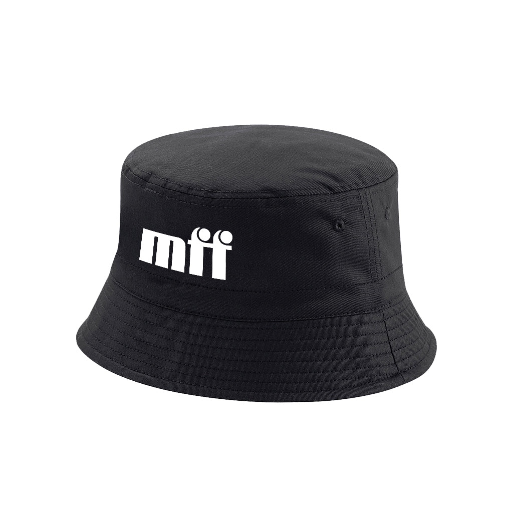 Music For Freaks MFF White Logo Reversible Bucket Hat-Music For Freaks-Essential Republik