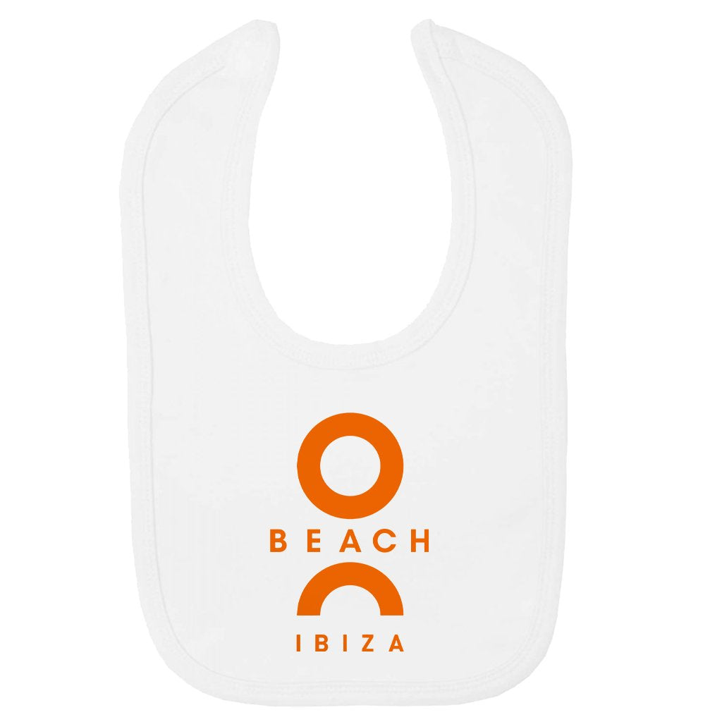 O Beach Orange Logo Velcro Baby Bib-O Beach-Essential Republik