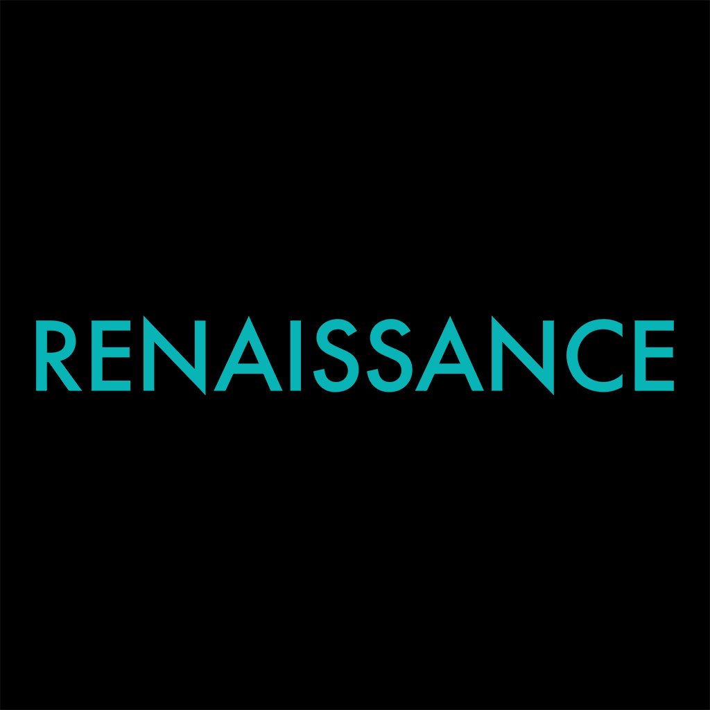 Turquoise Renaissance Logo Accessory Pouch-Renaissance-Essential Republik