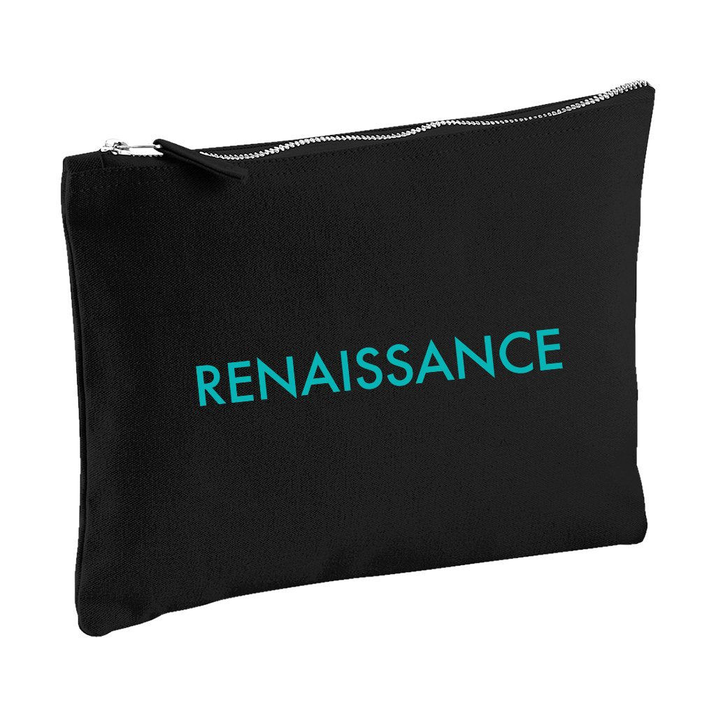 Turquoise Renaissance Logo Accessory Pouch-Renaissance-Essential Republik